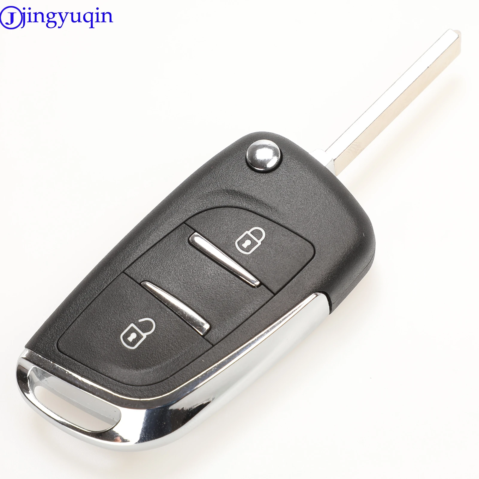 jingyuqin CE0536 Modified Flip Remote Key Shell For Peugeot 307 408 308 for Citroen C-Triomphe C-Quatre C3 C4L C5 key case car key shell car remote key car key key shell