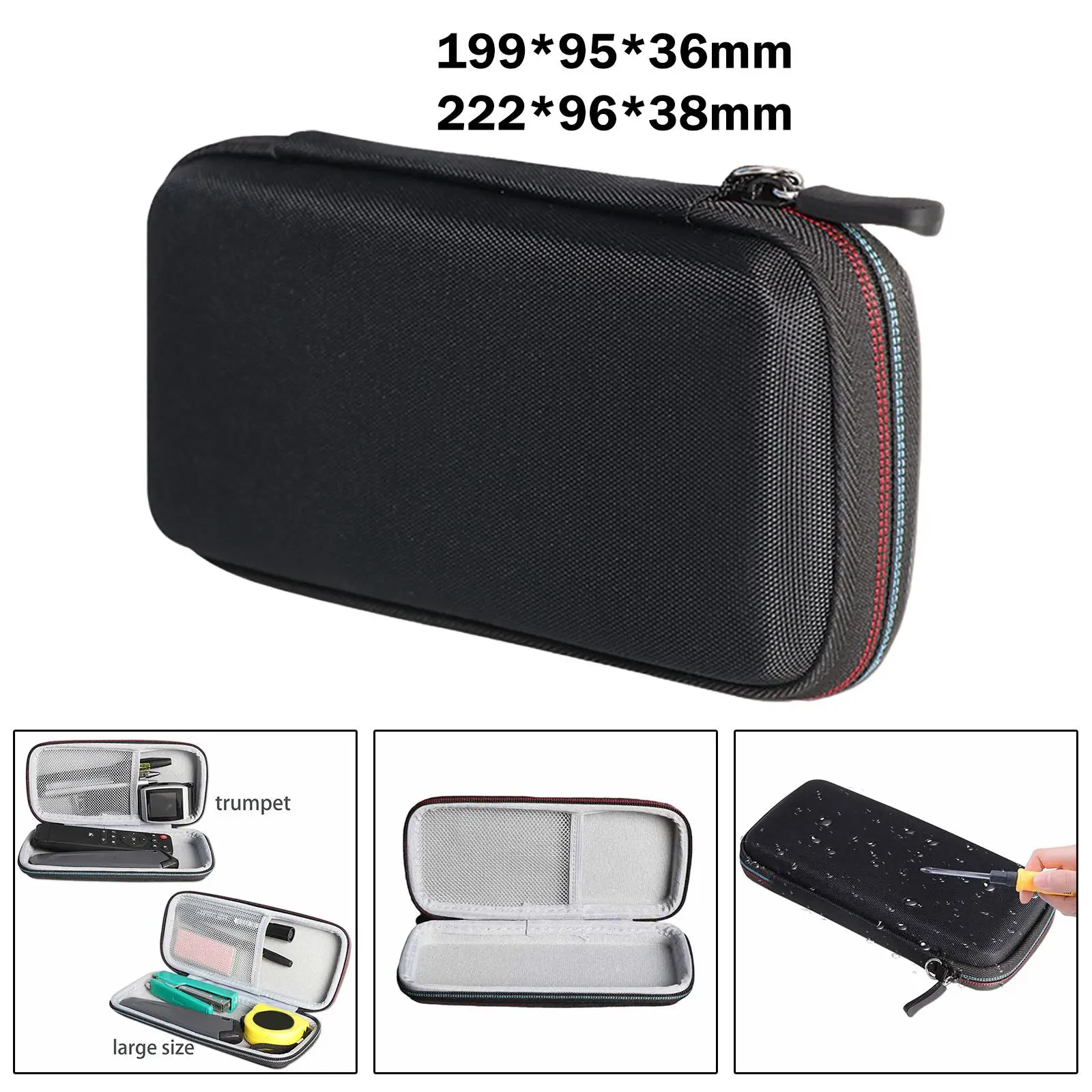 Hard Storage Case Multifunctional with Zipper Portable Protection EVA Storage Bag for Electronic Accessories Small Tools Hard Storage Case Multifunctional with Zipper Portable Protection EVA Storage Bag for Electronic Accessories Small Tools