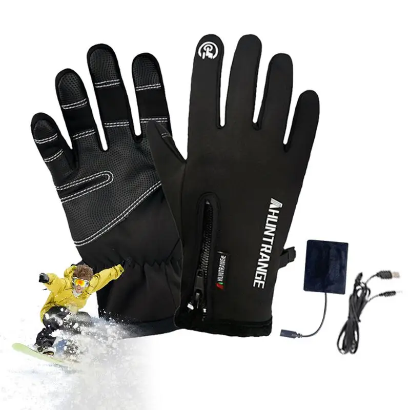 

USB Heated Gloves Winter Heated Gloves Electrical Sport Gloves With High Density Fabric For Fishing Riding Driving Jogging