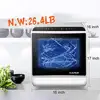 Portable Countertop Dishwasher 5 Washing Programs 3-Cup Water Tank Fruit/Veg Basket High Temp Air Dry LED Controls Compact Size 2