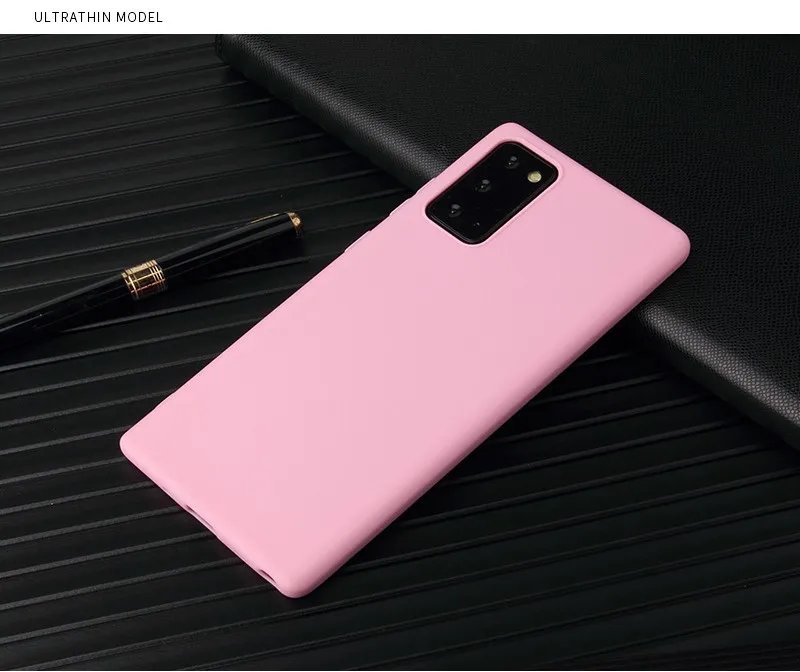 Matte Solid Color Silicone Phone Case Cover