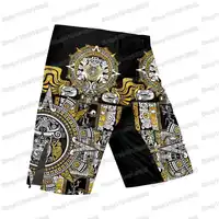JAGUAR WARRIOR lutte anti-éruption maillot de surf chemises de plage maillots de bain plongée short de sport MMA BJJ hommes Jiu Jitsu ensembles de Fitness 4