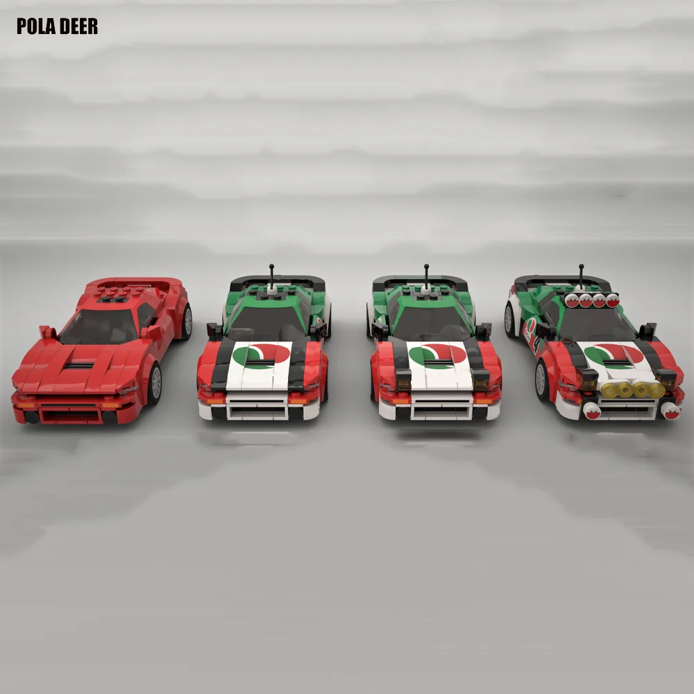 Poladeer 260-teiliges Celica GT-Set ​ ​ Champion-Serie Rennwagen Kreatives Montage-Set mit Aufklebern Baustein-Modell Jungen-Spielzeug Urlaubsgeschenk – Detail 3