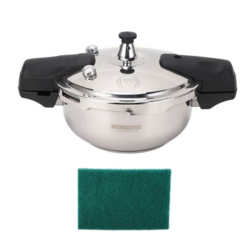 Stainless Steel Mini Pressure Cooker Safe Explosion Proof 1.8L 1.8 Liter Pressure Cooker Oyster Fish Head Pot for Gas Stove 1