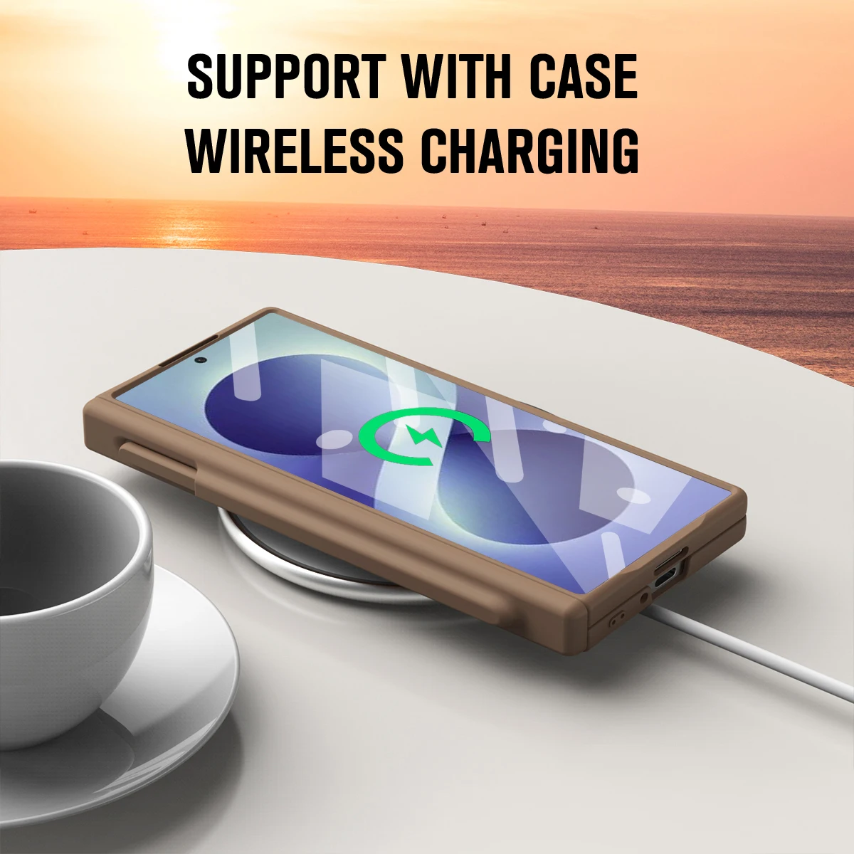 Premium 360° Hinge Case with S Pen Slot & Screen Protection