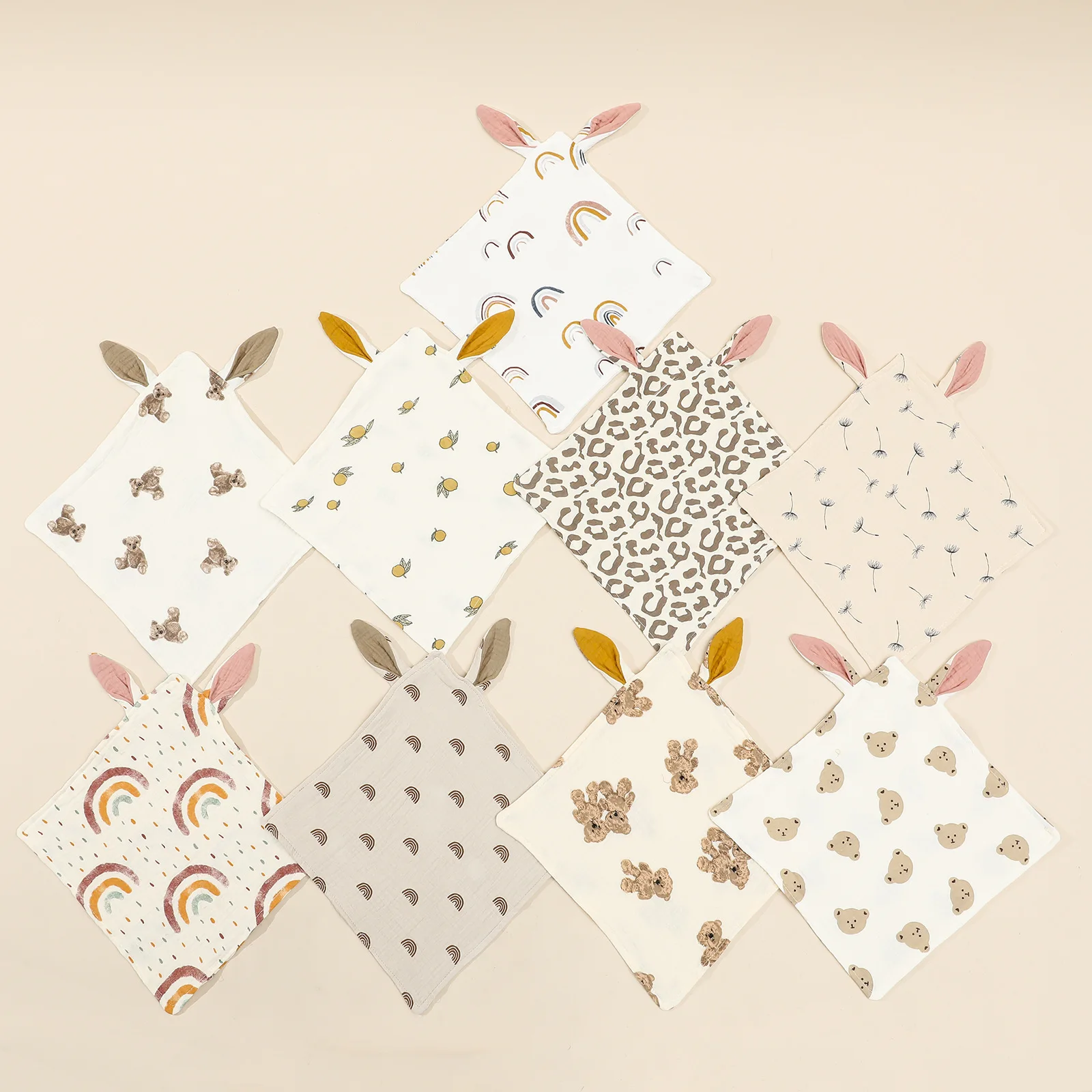 Muślinowy otulacz dla niemowląt królik - obrazek 2