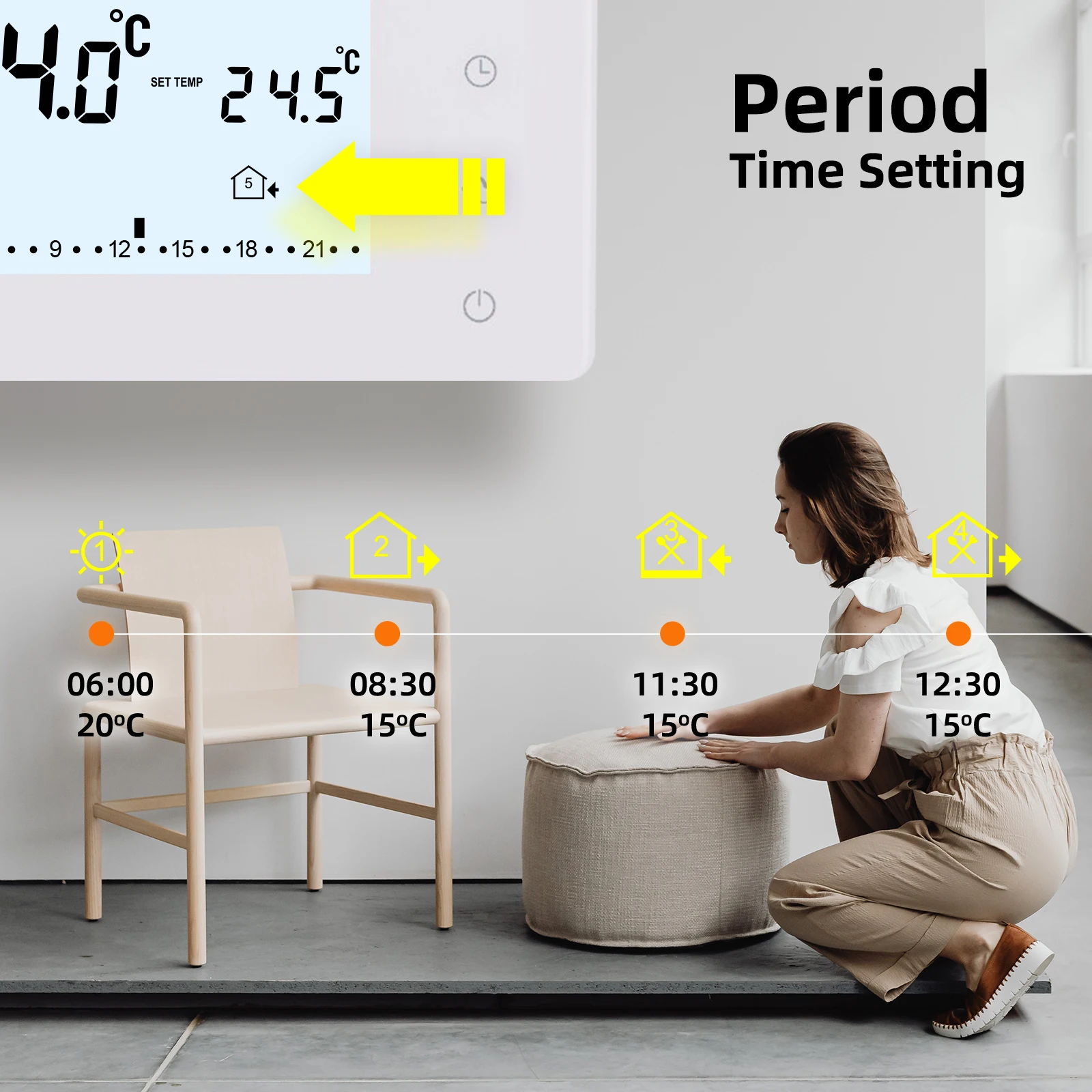 Honeywell kamerthermostaat round connected wireless on/off kopen? | Slimme verwarming