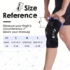 Sportout Knee Support with Removable Aluminium Hinges Knee Support Perfect for Gym, Weightlifting, Walking, Sports, Volleyball 2
