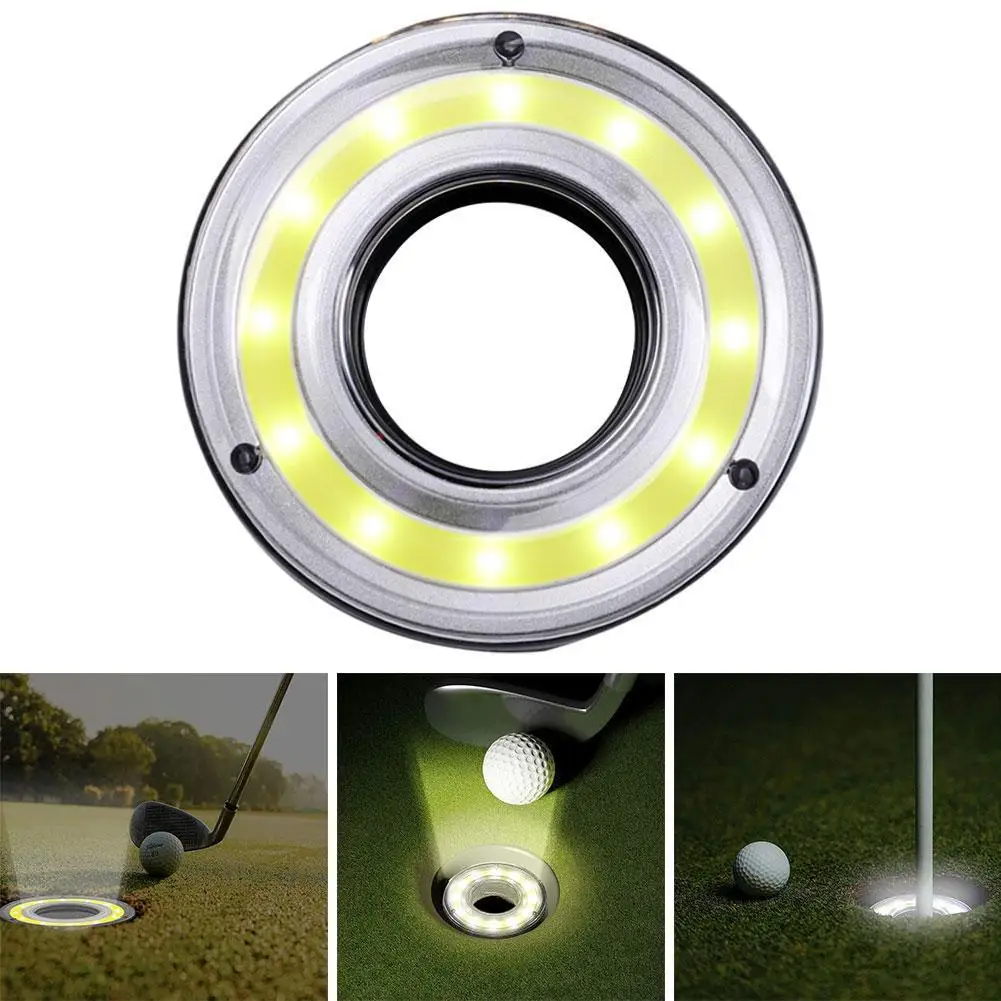 

Glow Glowing Golf Hole Lights 3 Modes Luminous LED For Golf Hole Night Light Up Golf Play Long Lasting Bright Night Sports COB