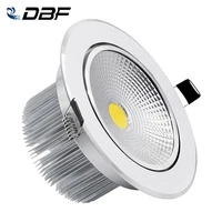 [DBF]Silver Body Round Dimmable LED Recessed Downlight 1