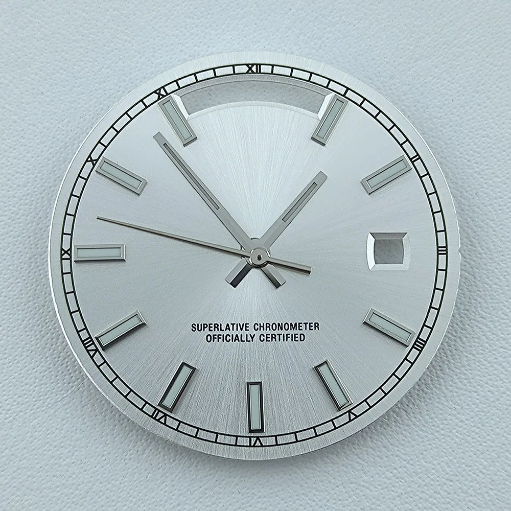 Custom Green Luminous Watch Dial - 31mm Dial for Miyota Movements, Ideal for Watch Repair and Enhancement