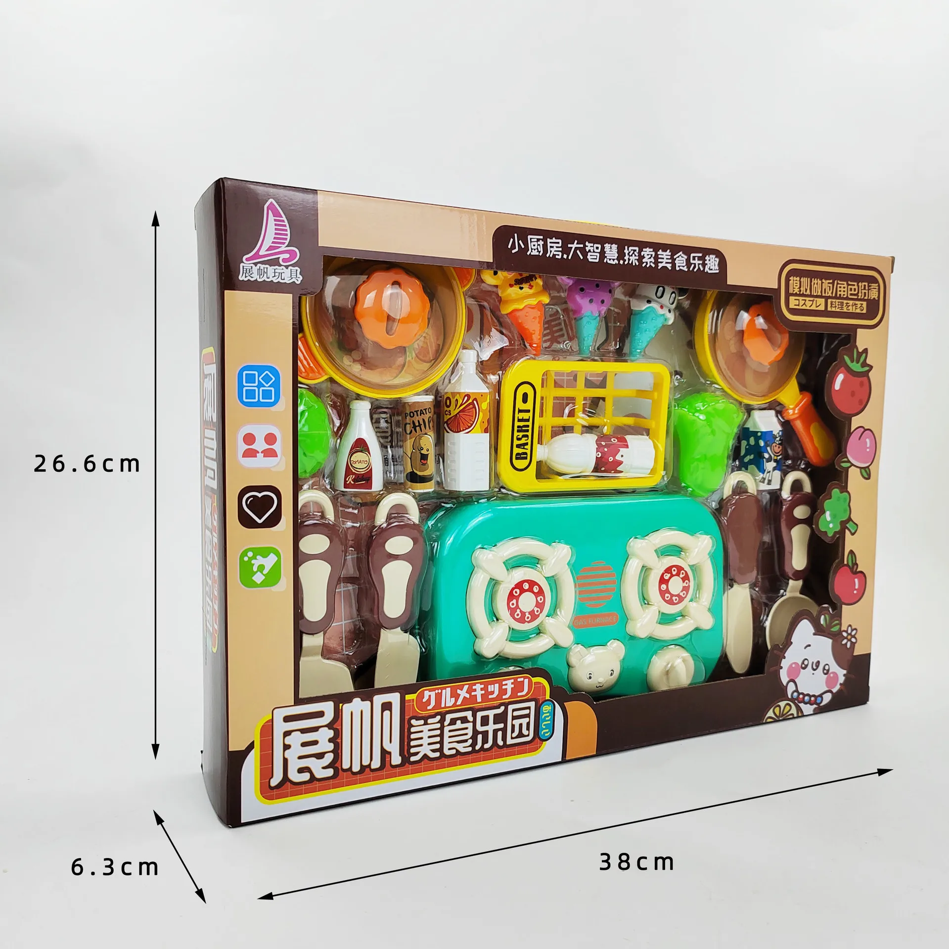 Simulation Children's Toys Simulation Cooking Stove Pot Kitchen Dining Kitchen Play House Toys Random Color