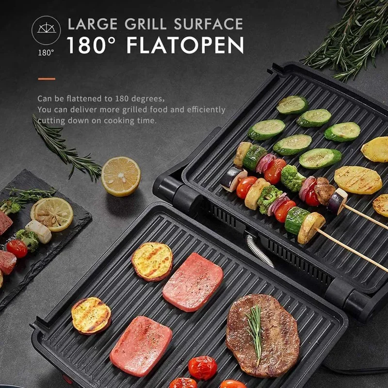 2024 Household Mini Steak Machine Hamburger Fried Egg  Sandwich Maker Non Stick Surface Grill Toaster EU Plug 2