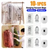 Practical Hanging Vacuum Storage Bags High Quality Dustproof Space Saver Bags Portable Reusable Clothes Compression Storage Bag 2