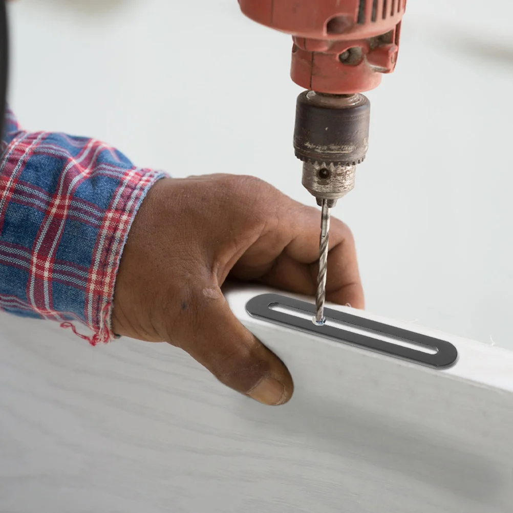 

Furniture Repair Brackets Flat Plate for Wood Mending Plates Metal with Holes Straight Corner Shelf