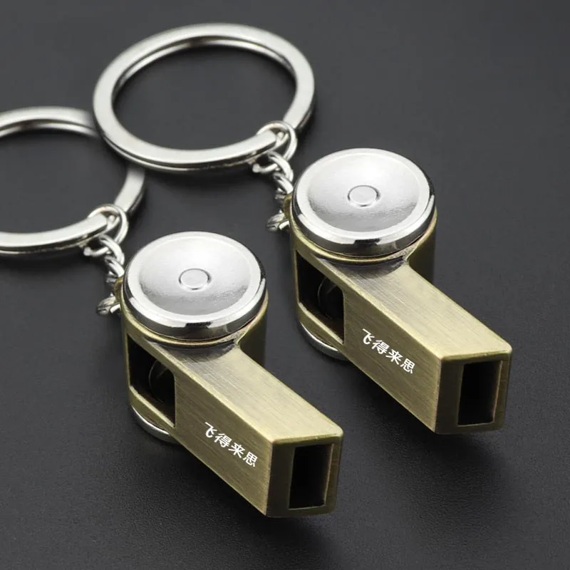 Whistle Keychain Survival Whistle Sports Whistle Metal Whistle Creative All-metal Function