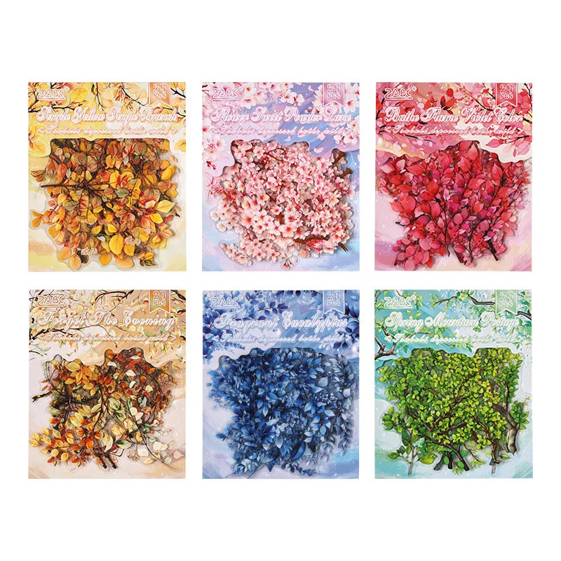 Journamm 식물 꽃 스티커 애완 동물 콜라주 스티커, 창의력 DIY 스크랩북 정크 저널 플래너 장식 일기 스티커, 20 개