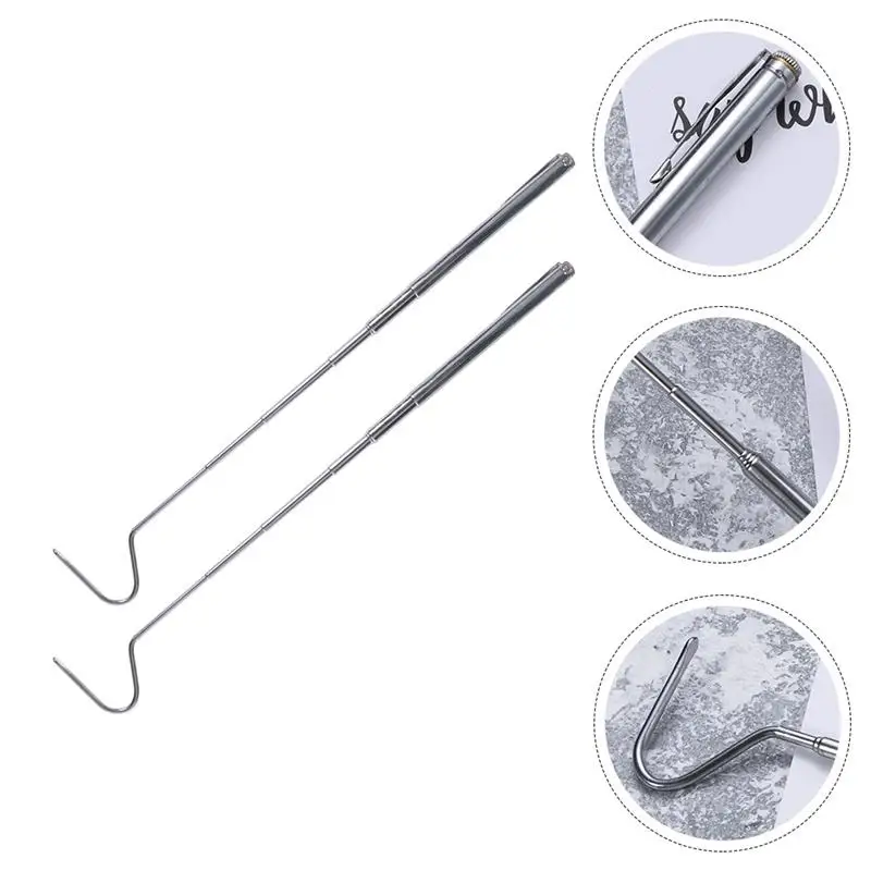 Snake Hook Reptile Stick Catcher Catching Grabber Tongs Grabbing Handling Retractable Tool Tools Long Picker Pick Capture Snakes precision parts grabber ic chip components catcher clamping clip pick up tools four claw design repair tool gadgets zm56