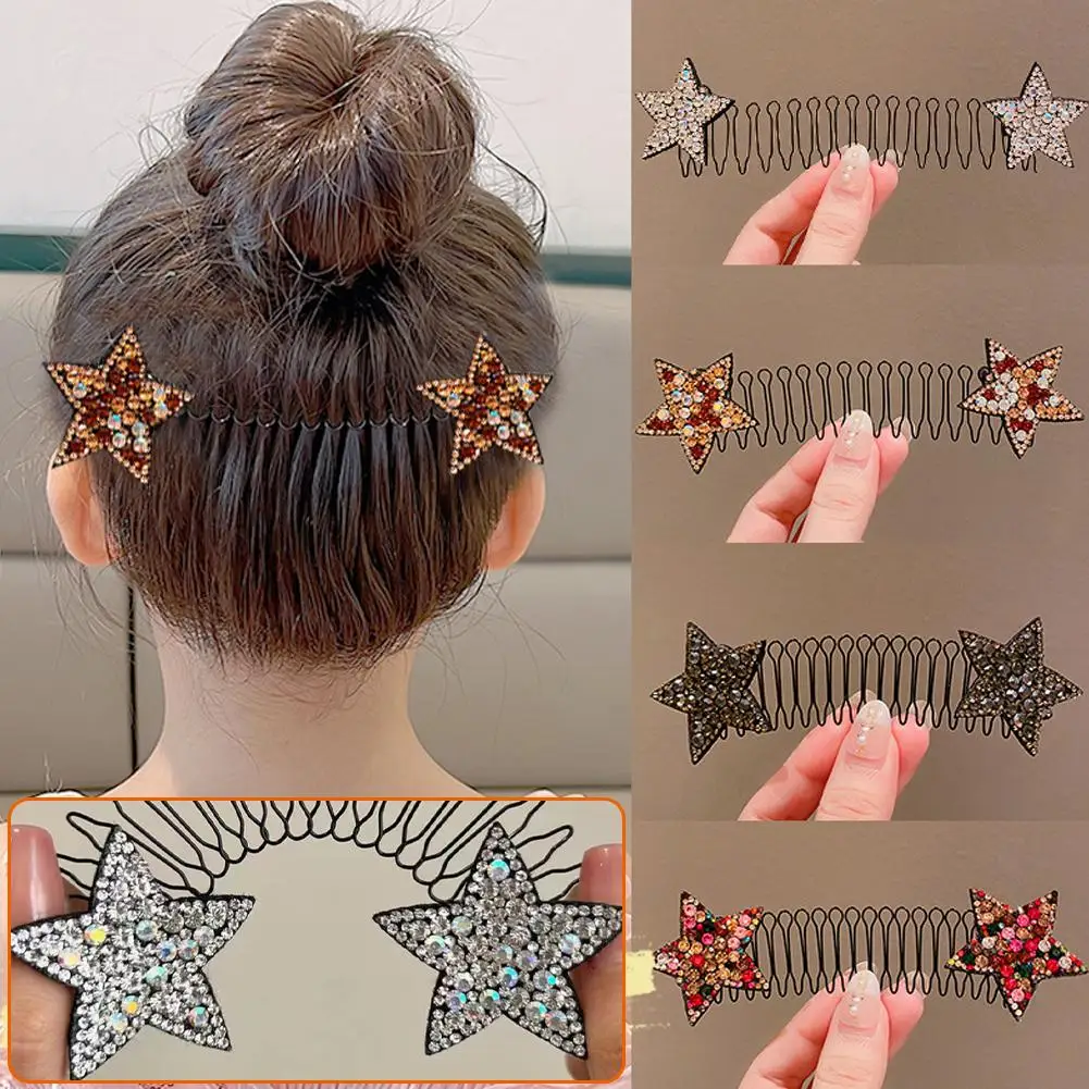 

Dopamine Colorful Star Shattering And Sorting Tool Back In Head Coiling The Invisible Hair Headwear Fixed Clip Of The Hair N0N3