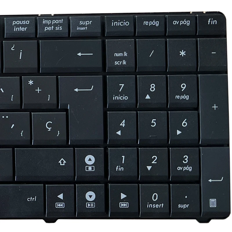 Teclado Espanhol para Laptop Asus sp Preto N53s N53sv K52f K53s K53sv K72f K52 A53 A52 U50 G51 N51 N52 N53 G73 - Imagem 4