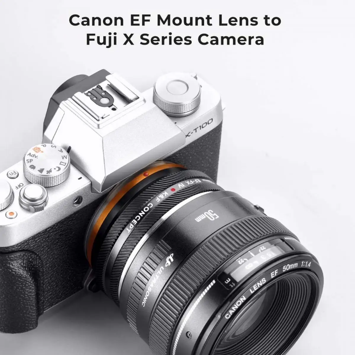 Adaptor Lensa Canon Fuji Adapter For Canon Lenses K&F Concept EF