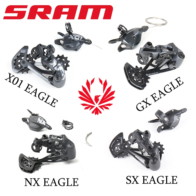 Sram Dérailleur Arrière X01 Eagle AXS 12 Vitesses 52 Dents Gris Lunar