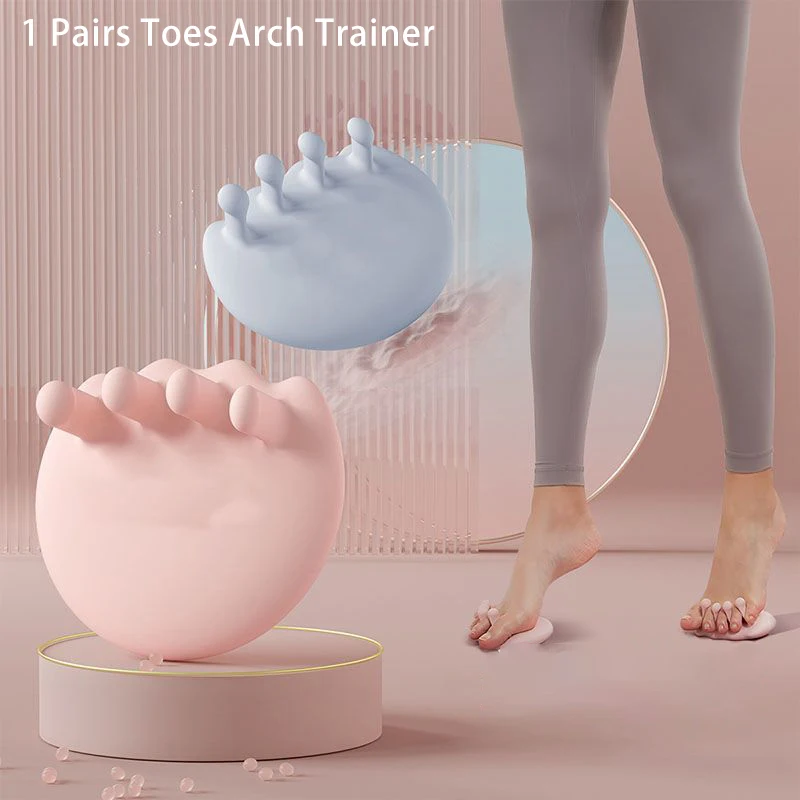 1 Pairs Yoga Fitness Toes Arch Trainer Thumb Valgus Corrector Thin Legs Buttocks Improve Leg Shape Lose Weight Tools pelvic repair multifunctional leg clip pelvic floor muscles tightener hips chest and leg trainer ​arm inner thigh buttocks clip