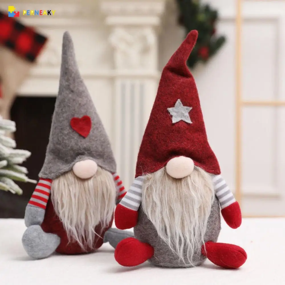 

Creative Non-woven Christmas Doll Ornaments European Christmas Doll Faceless Elf Doll Faceless Elf Forest Man Doll Christmas