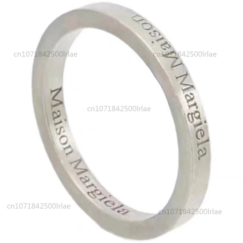Maison Margiela anillos de plata MM6 11 con letras de giro clásico, joyería de de ancianos, Anillo personalizado, Joyas de diseño | - AliExpress