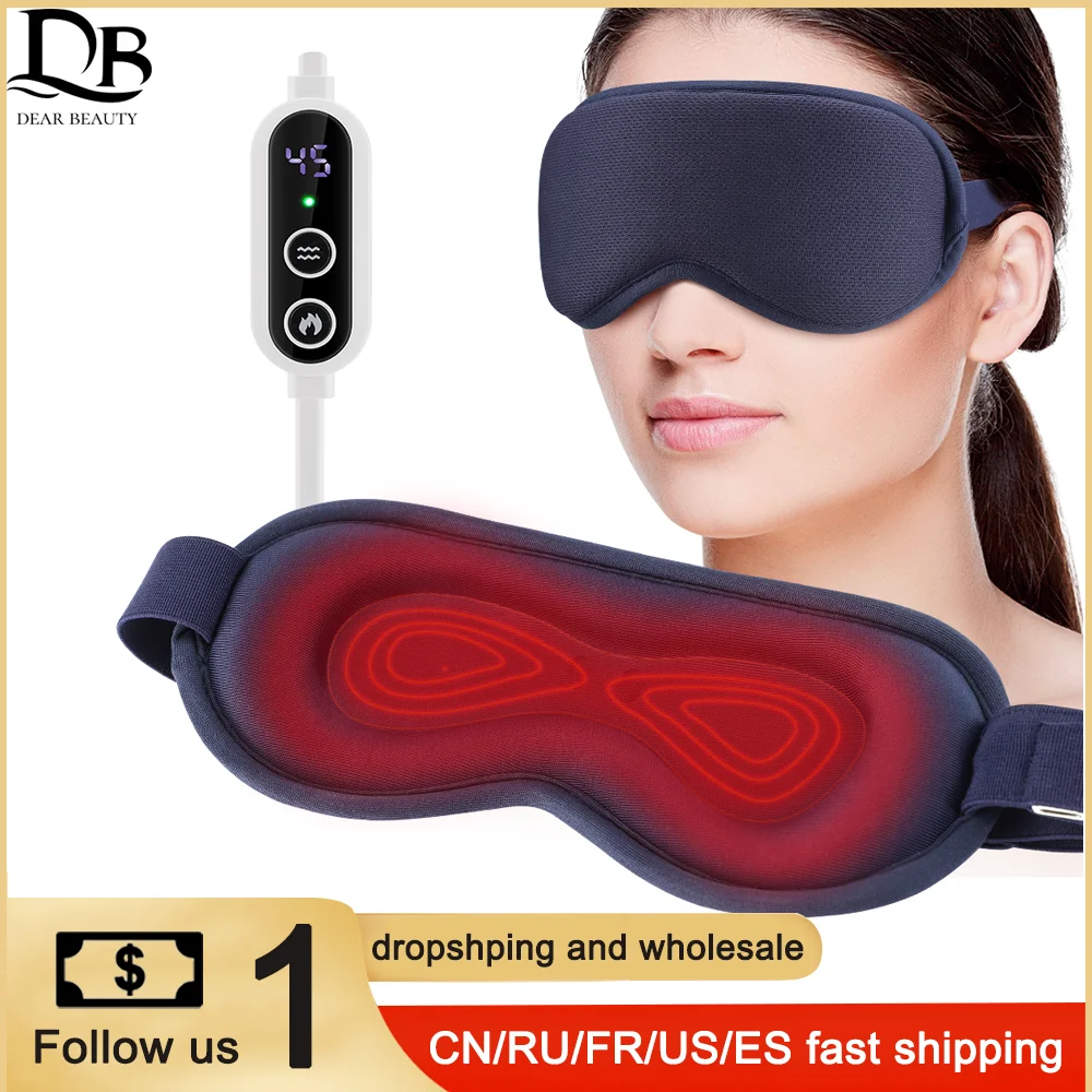 

3D Steam Sleeping Mask Heating Eyes Mask Relieve Eye Fatigue Electric Eye Massager Sleeping Aid Shade Blindfold Improve Sleep