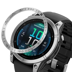 Premium Stainless Steel Bezel Styling Ring with Anti - Scratch Protection - Fenix 8 51mm (Silver)
