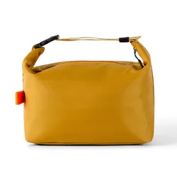 Insulated Bento Lunch Bag - Portable Picnic & Food Storage Handbag (Yellow)