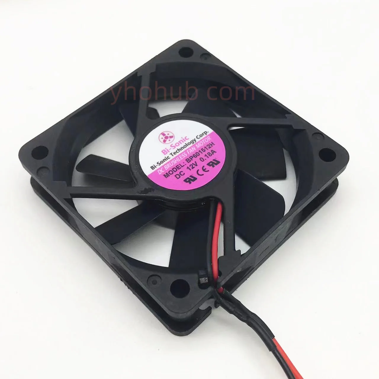 

Bi-Sonic BP601512H DC 12V 0.18A 60x60x15mm 2-Wire Server Cooling Fan