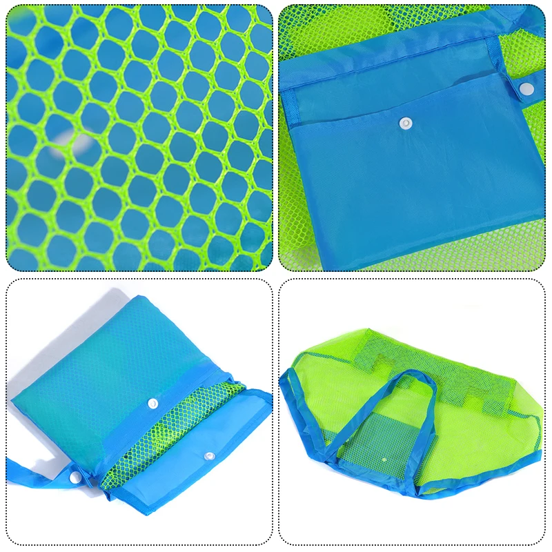 Children Sand Away Protable Mesh Bag Kids Toys Storage Bags Swimming Large Beach Bag Towels Women Cosmetic Makeup organizer