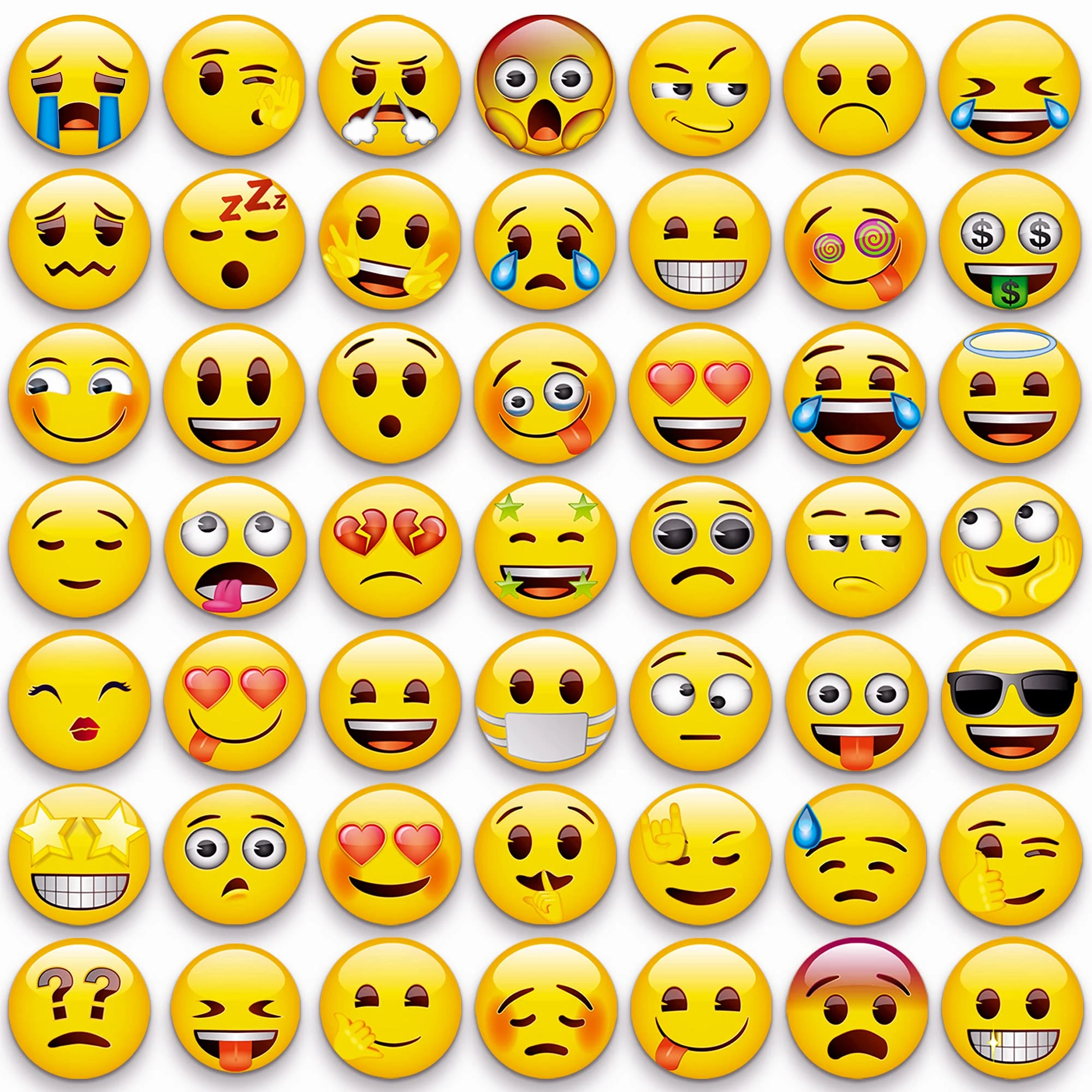 50pcs Emoji Refrigerator Funny Fridge For Whiteboard