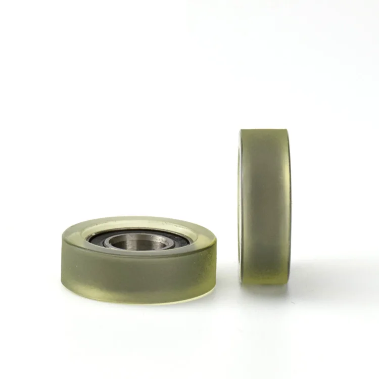 688 Bearing-coated Polyurethane Medical Equipment Conveyor Belt Soft Mute PU Bearing Wheel 1pc 8*22*7mm pu roller
