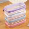 1/5pc Plastic Transparent Jewelry Storage Makeup Bag Simple Stationery Pencil Case Portable Travel Organizer Cosmetic Case 1