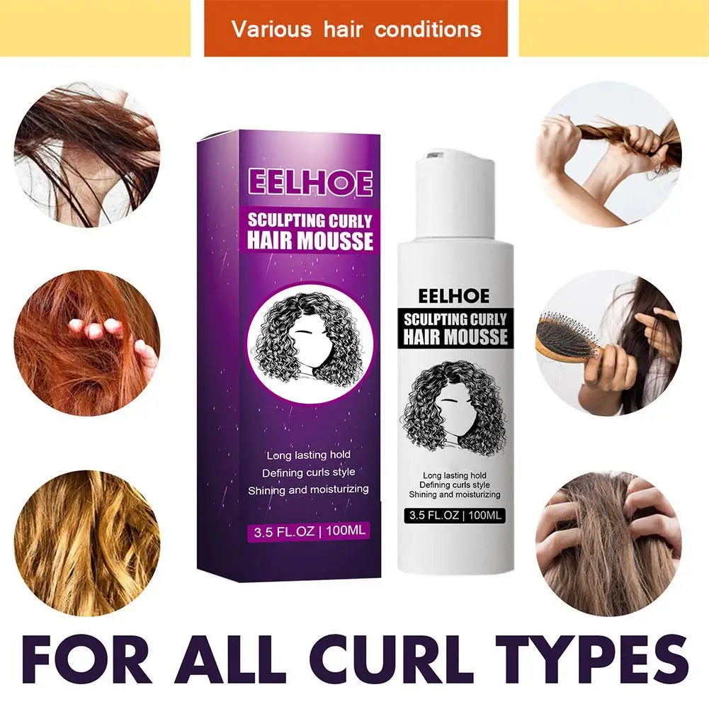 Description Picture 5 of itemEelhoe Curl Enhancers Styling Elastin Anti-frizz Curly Moisturizing Agent Curling Hair 100ml Care Hair Beauty Styling Repai P3j3