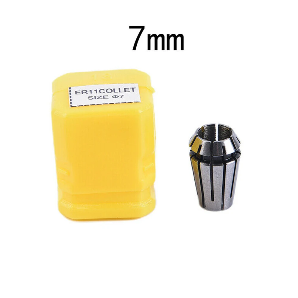 ER11 Spring Collet Chuck Set Made of Hardened Material 7 Metric Shank Sizes for CNC Milling Lathe Tool Engraving Machine