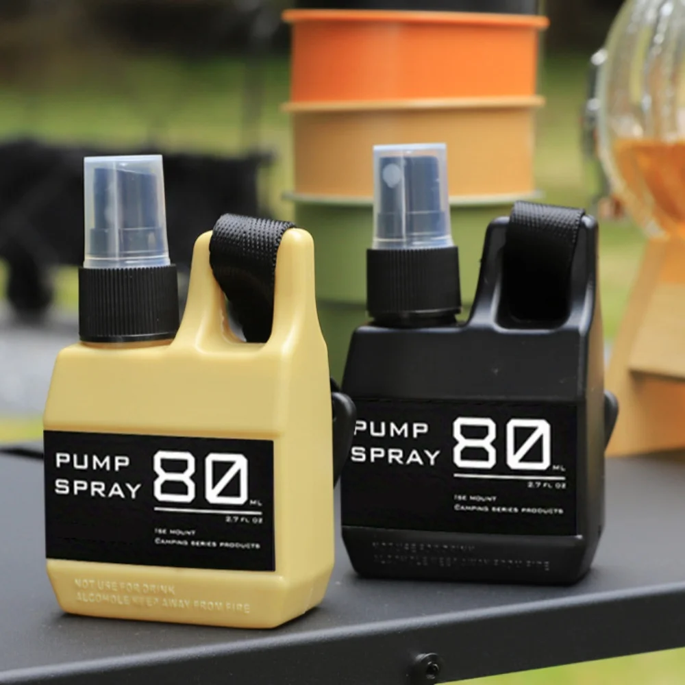 1/3 stücke Outdoor Hängende Schnalle Spray Flasche mit Düse Tragbare Camping Reise Werkzeug Nachfüllbare Flüssigkeit Container für Insekten abweisend – Detail 18