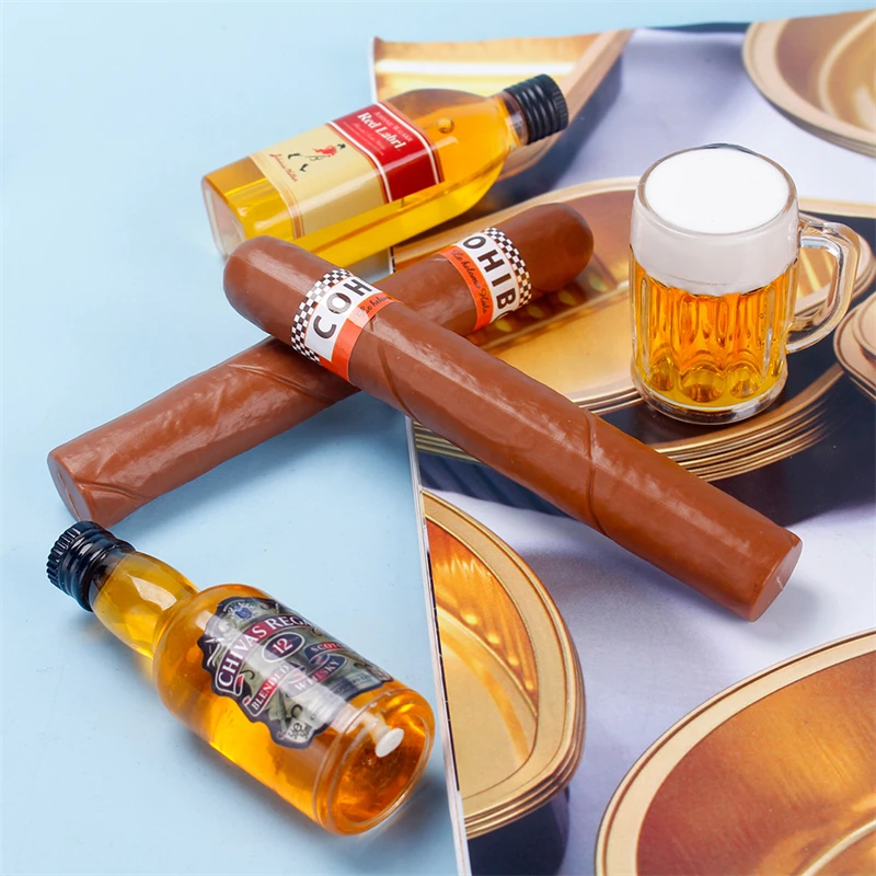 Resin Simulation Cigarettes Novelty Trick Fake Cigar Shooting props cigar  unique Funny Toy Practical Jokes Cigar props - AliExpress