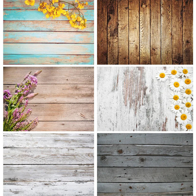 

Photorealistic Fabric Photography Backdrops Props Flower Wooden floor Photo Studio Background 21922 ZLDT-18