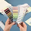 200 Sheet Stickers 10 Color Transparent Fluorescent Index Tabs Flags Sticky Note Stationery Children School Office Supplies 1