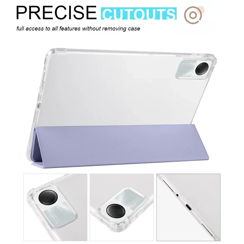 Capa Traseira de Silicone Suave para Xiaomi Estojo com Suporte para Caneta Flip Stand Tampa do Tablet Redmi Pad Redmipad se 2023 11 - Imagem 3