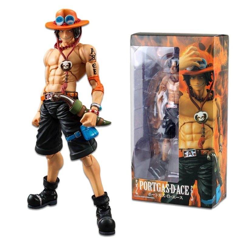 18CM Anime Figure One Piece Action Ace Fire Fist Escal D Ace Luffy Brother Toys Japan Anime Collectible Figurines PVC Model Toy