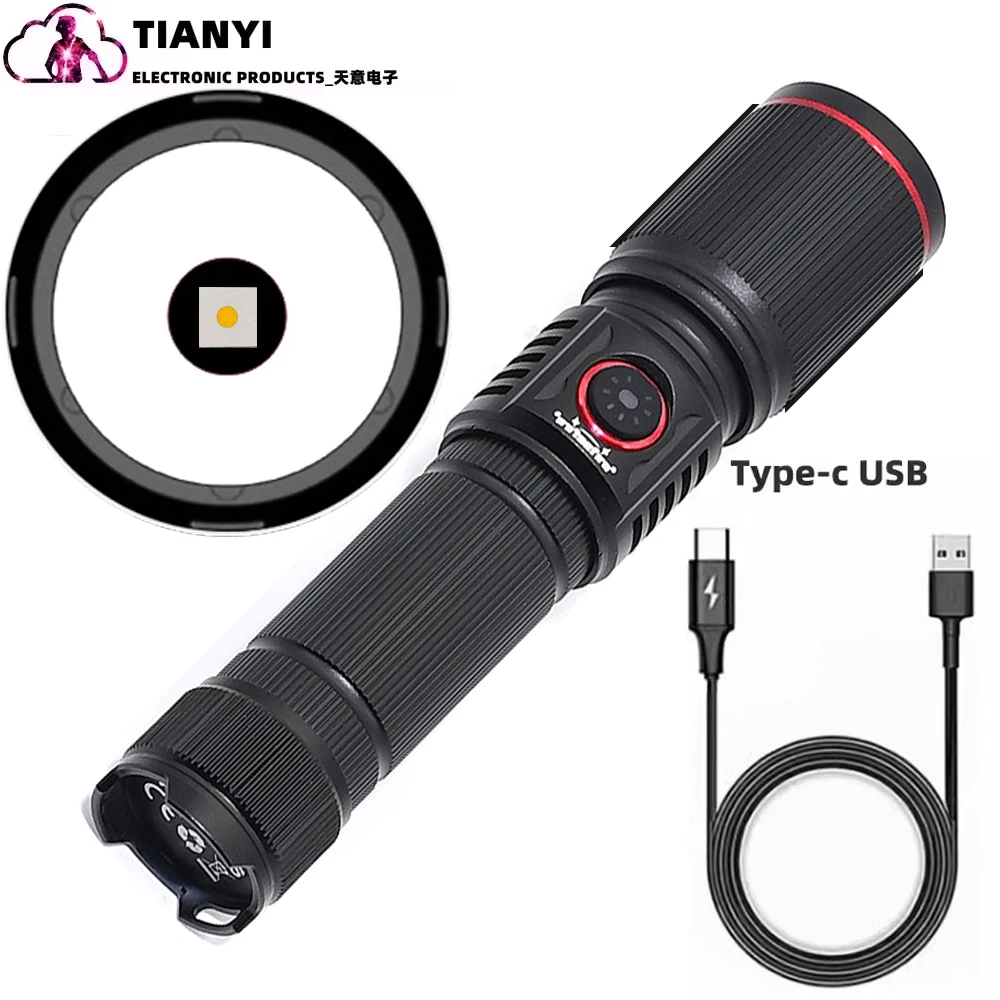 Linterna led potente recargable para camping pesca al aire libre_voghion.com
