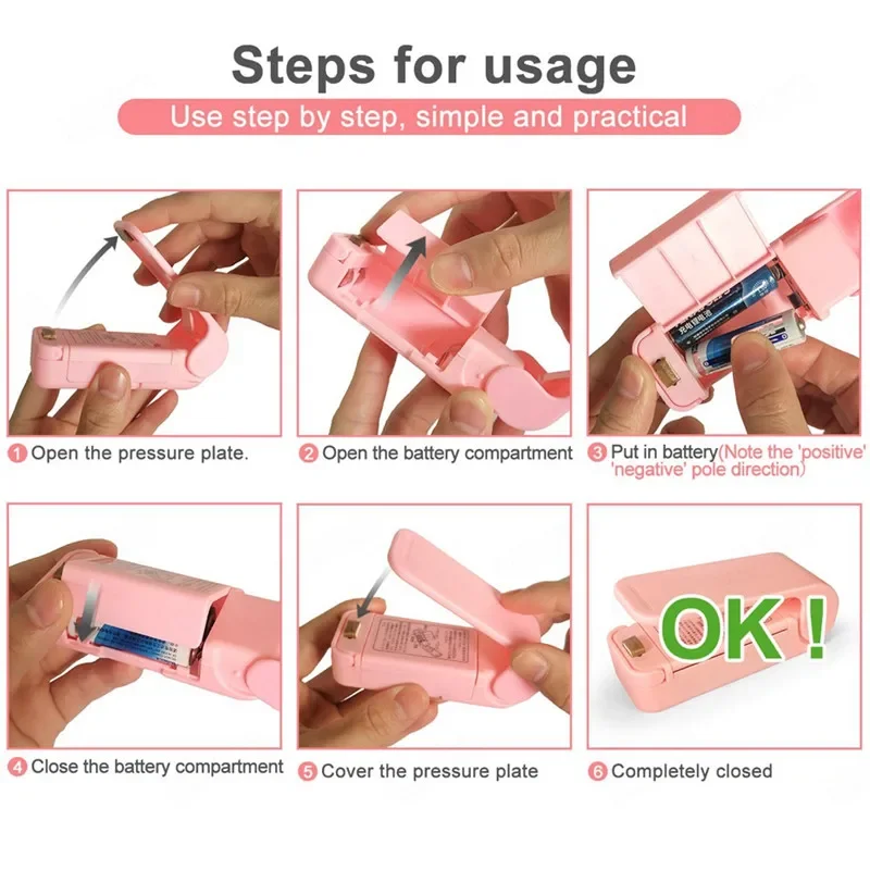 Mini Heat Bag Packaging Sealer Portable Plastic Bag Clip Sealing Machine Food Storage Seal Snack Sealing Kitchen Gadgets mini sealer plastic bag sealer