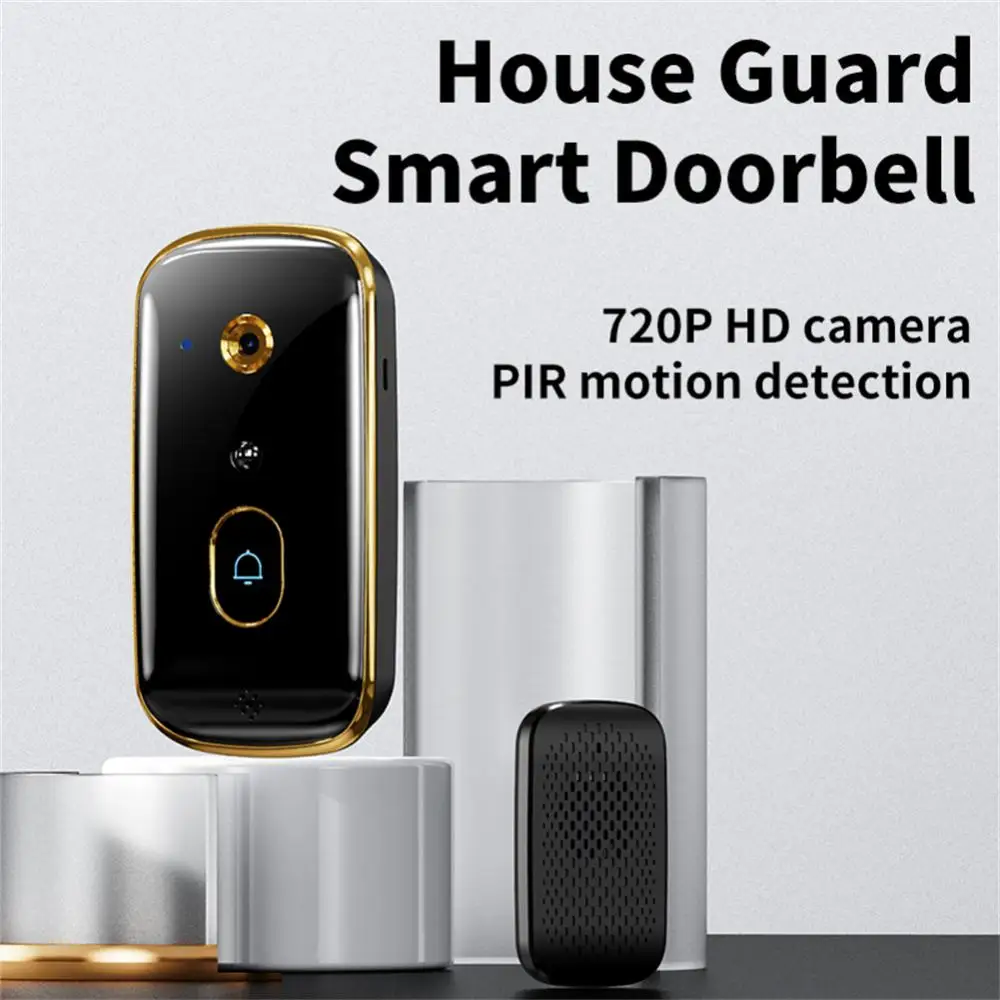 

X10 WiFi Smart Video Doorbell With Chime 2Way Audio Alarm PIR Motion Detection Night Vision Smart Home Security Protection