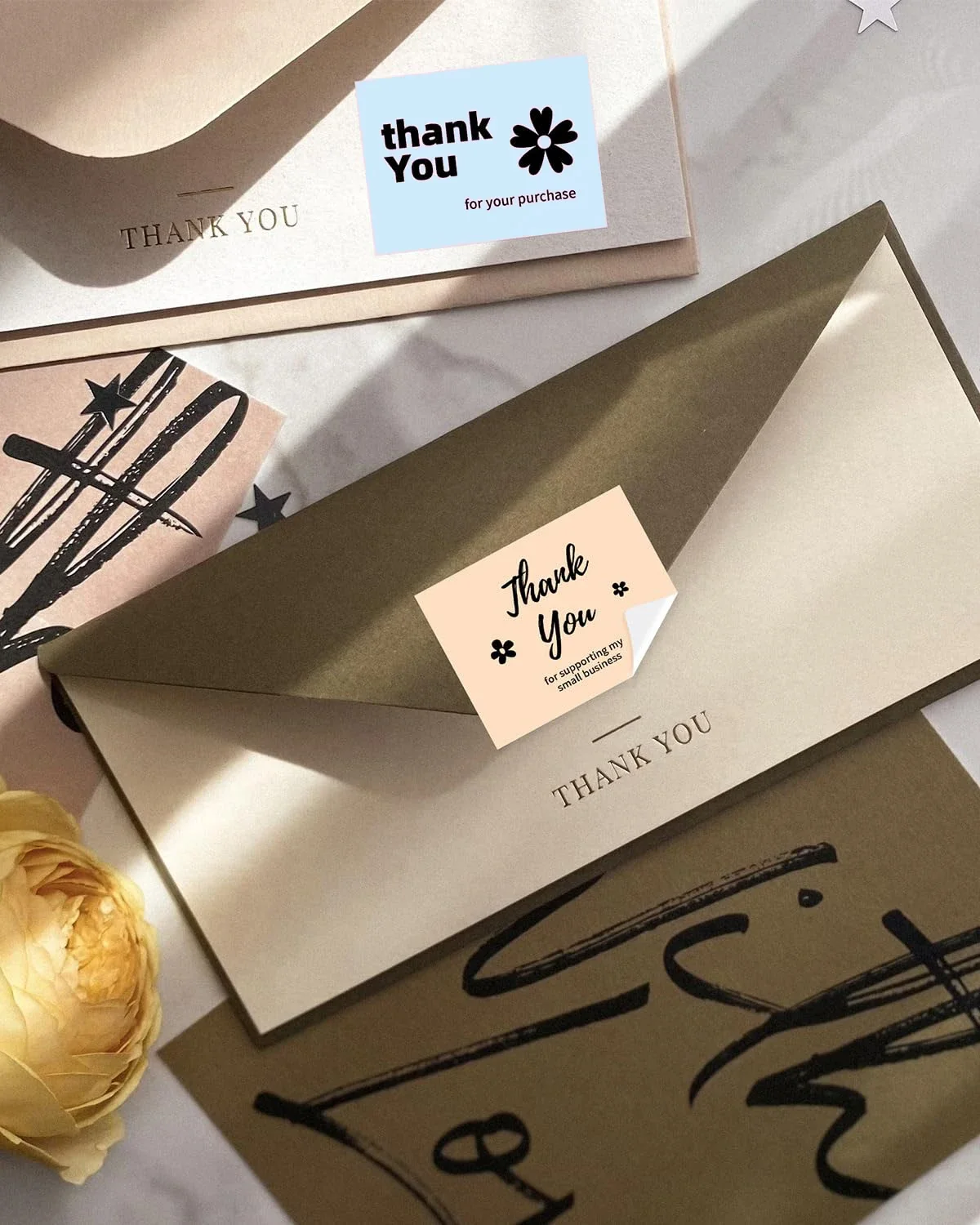 M110/M110S/M120 Sticker Labels- 1.57"x1.18"(40x30mm) Black Khaki and Blue Label for Small Business Home Office 230 Labels/Roll