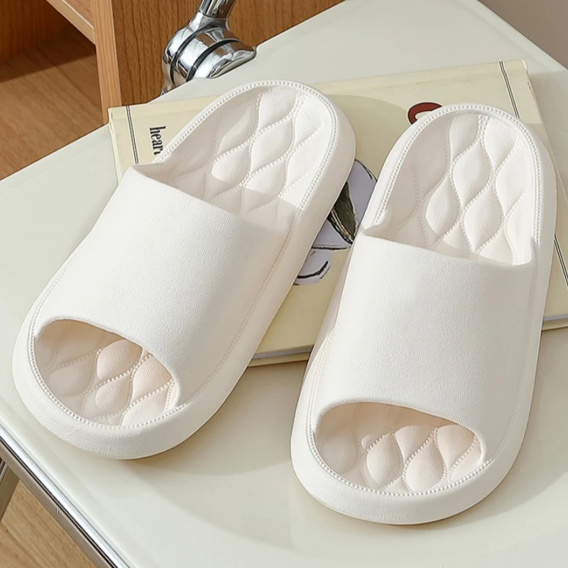 Summer Women Slippers Bathroom Non-slip Indoor Thick and Soft Sole Comfort Colorful Simple Men Beach Cool Couple Shoes Student images - 6